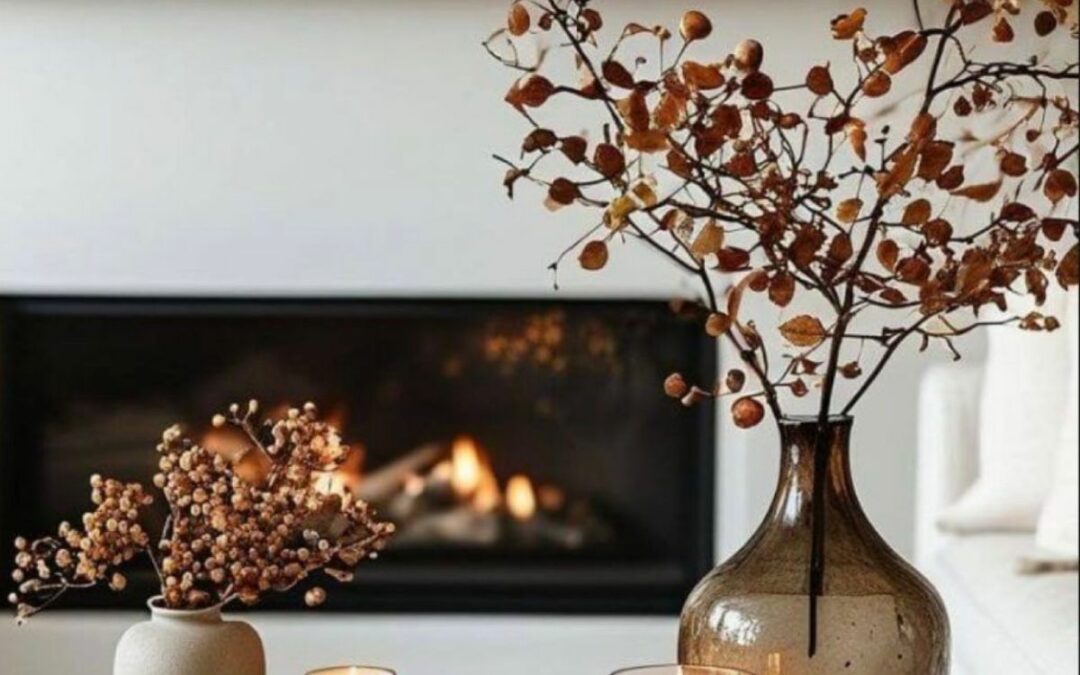 Les couleurs d’automne : cognac et vert bouteille pour une déco chaleureuse