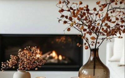 Les couleurs d’automne : cognac et vert bouteille pour une déco chaleureuse